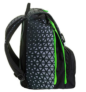 Zaino Estensibile Big Seven Winged, 28 Lt, Nero, Sdoppiabile, Scuola & Tempo...