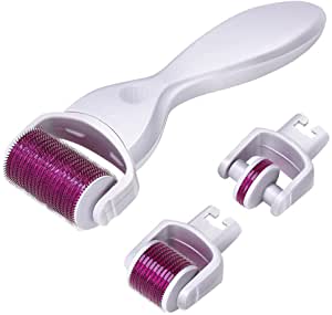 Dermaroller, iFanze Derma Roller Viso, Dermaroller 0.5, Titanio,...