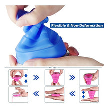 Carica l&#39;immagine nel visualizzatore di Gallery, Ruesious 2*Tazza Pieghevole Retrattile Portabile a Livello Alimentare Senza...