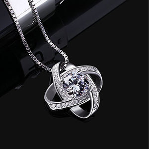 B.Catcher Collana con pendenti gemelli in zircone cubico ed argento 925 - Ilgrandebazar