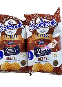 Seabrook Beefy Flavour Crisps confezione da 12