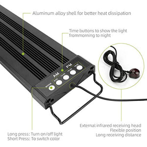 Powcan, lampada per acquario, 72 LED, con controller a infrarossi, con...