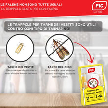 Carica l'immagine nel visualizzatore di Gallery, PIC Trappola ai feromoni Anti tarme dei Vestiti Confezione da 3 Buste con Due trappole, 3x2 Pezzi - Prodotto Anti tarme Vestiti, Adatto Come antitarme dei Vestiti e antitarme per armadi
