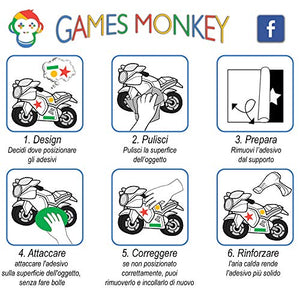 GamesMonkey® - Adesivi Auto Fiori Margherite Prilblumen Tuning - 27/54 / 108 Pezzi - Carrozzeria Divertenti Moto Bicicletta Stickers Vetri Casco (Small, 27 Pezzi, Col 005)