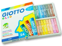 Carica l&#39;immagine nel visualizzatore di Gallery, Giotto pastelli ad olio in astuccio da 24 colori