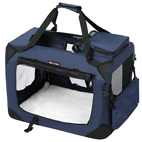 FEANDREA Gabbia Pieghevole Portatile Borsa per Cane Animale 70 x 52 x 52 cm - Ilgrandebazar