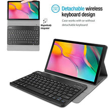 Carica l'immagine nel visualizzatore di Gallery, ProCase Custodia Tastiera per Galaxy Tab A 10.1 2019(SM-T510 T515 Nero