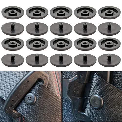 Set di 6 Bottoni Cintura Sicurezza Auto, Bottone Pressione, Compatibile...