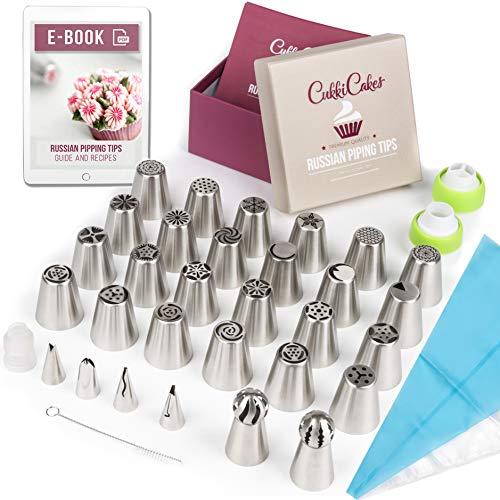 CukkiCakes Beccucci Russi | Set Decorazione per Fiori di Medio 55 Pezzi - Ilgrandebazar