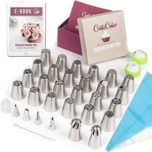CukkiCakes Beccucci Russi | Set Decorazione per Fiori di Medio 55 Pezzi - Ilgrandebazar
