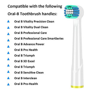 Qlebao Ricambi Spazzolini Elettrici Compatibile con Oral b, Multipack 4 x 4,...