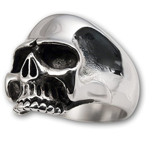 Fly Style Teschio Skull Anello Uomo di Acciaio Inox Keith Richards - Ilgrandebazar