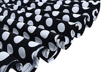 Carica l'immagine nel visualizzatore di Gallery, Timormode Donna A-Line Short Sleeve Retro 1950s Vintage Prom L, Black Dots - Ilgrandebazar