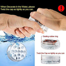 Carica l&#39;immagine nel visualizzatore di Gallery, Set di 4 Pezzi Luce a LED RGB Sommergibile Luci Multicolori impermeabili 4 X 10pcs LED SMD con telecomando per Vasi, Giardino, Acquario, Stagno, Piscina, Cristallo, Feste, Natale, Halloween … [Classe di efficienza energetica A]