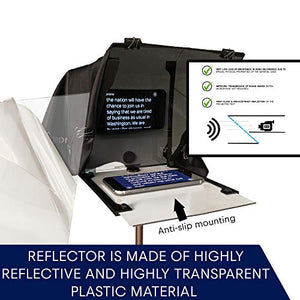 Teleprompter by Leeventi - Compatibile con tutti i dispositivi e treppiedi