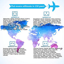 Carica l'immagine nel visualizzatore di Gallery, Adattatore da Viaggio con 2 USB 3.0 (US/EU/UK/AU) Azzurro/Blu