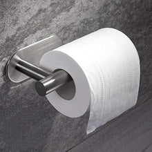 Carica l'immagine nel visualizzatore di Gallery, Porta carta igienica, porta carta igienica senza foratura per bagno e bagno, nichel spazzolato in acciaio inossidabile 304 (argento)