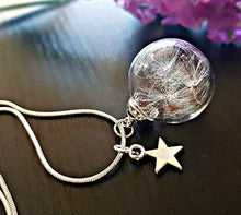 Carica l&#39;immagine nel visualizzatore di Gallery, Collana dente di leone ciondolo stella in argento sterling 925 - tarassaco... - Ilgrandebazar