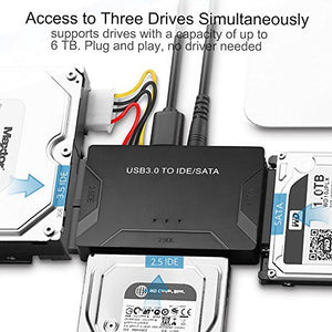 POSUGEAR USB 3.0 a SATA e IDE Adattatore, Convertitore da IDE/SATA a 3.0...