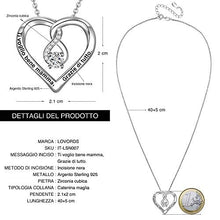 Carica l&#39;immagine nel visualizzatore di Gallery, LOVORDS Collana Donna Incisa Argento Sterling 925 Pendente Ciondolo Cuore... - Ilgrandebazar
