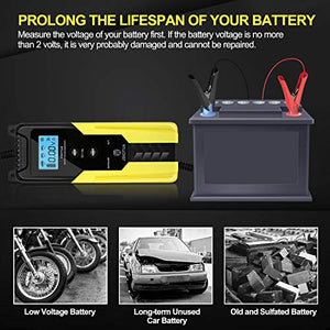 AUTOXEL Caricabatterie per Auto, 6V/ 12V 6A Carica Batteria Intelligente con...