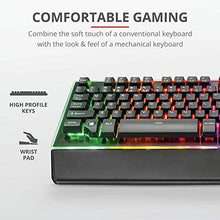 Carica l'immagine nel visualizzatore di Gallery, Trust GXT 860 Thura Tastiera Gaming Semi-meccanica LED, Piastra Superiore in...