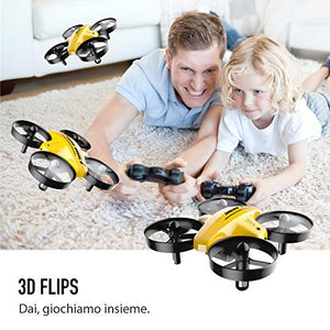 ATOYX 66C RC Mini Drone con Telecomando Funzione di Sospensione Giallo
