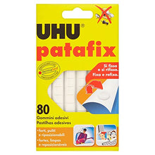 Carica l'immagine nel visualizzatore di Gallery, UHU Patafix 41710 - Gomma adesiva removibile, Bianco, confezione da 80 BIANCO - Ilgrandebazar