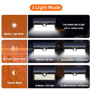 Luce Solare Led Esterno,【2019 Super Luminosa 138LED-1400 lumen】iPosible Luci... - Ilgrandebazar