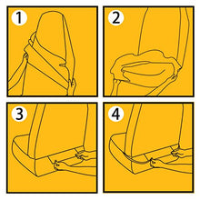 Carica l'immagine nel visualizzatore di Gallery, Hiveseen 2pcs Coprisedili per Auto Anteriori Universali, in Nylon...