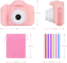 Carica l'immagine nel visualizzatore di Gallery, Faburo Macchina Fotografica per Bambini con Scheda SD 32 GB, Macchina Fotocamera Bambini Portatile Digitale Portatile Digital Camera Kids Videocamera Regalo di Compleanno per Bambini(Rosa)