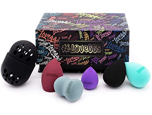 Set Spugnette Make Up Beauty Goccia - Spugne Blender Ovali Colorate...