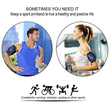 Carica l&#39;immagine nel visualizzatore di Gallery, Fascia braccio cellulare sportiva running traspirante compatibile con Nero