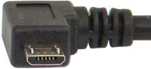 Carica l'immagine nel visualizzatore di Gallery, CY - Cavo di ricarica dati da Micro USB maschio ad angolo sinistro a USB 2.0, per telefoni cellulari e tablet, 3 m