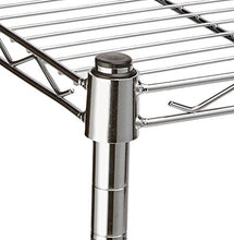 Carica l&#39;immagine nel visualizzatore di Gallery, AmazonBasics - Scaffalatura a 3 ripiani, su rotelle, Cromo - Ilgrandebazar