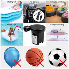 Carica l'immagine nel visualizzatore di Gallery, ELZO Pompa Elettrica, 2 in 1 Piccola Gonfiando Air Pump con 3 Ugelli,...