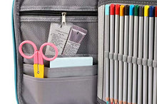 Carica l&#39;immagine nel visualizzatore di Gallery, EDATOFLY 72 Slot Matite Astuccio Multifunzione Grande Borsa Verde