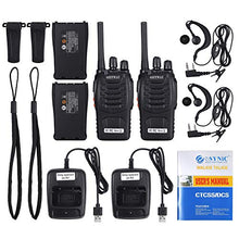 Carica l'immagine nel visualizzatore di Gallery, ESYNiC Paio Walkie Talkie Ricaricabile VOX Radio PMR 446MHz 0.5W Frequenza...