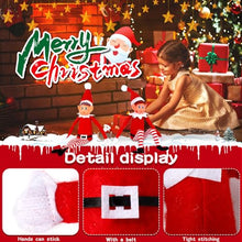 Carica l&#39;immagine nel visualizzatore di Gallery, NCKIHRKK Elfo di Natale, 3 Pezzi Elfi Dagli Occhi Blu Elfo Natale Pupazzo, 35 cm Corpo Morbido e Viso in Vinile Elfo Dispettoso di Natale, con Cappello, Peluche Elfo Rosso