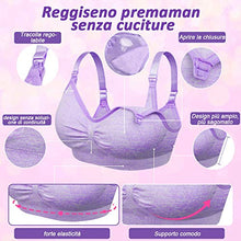 Carica l'immagine nel visualizzatore di Gallery, Rovtop 3Pack Reggiseno Allattamento,Allattamento Senza Ferretto,con L