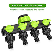 Carica l&#39;immagine nel visualizzatore di Gallery, Tencoz Splitter Tubo da Giardino a 4 Vie, 3/4&quot; Distributore d&#39;Acqua con...