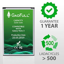 Carica l&#39;immagine nel visualizzatore di Gallery, GadFull Batteria compatibile con Samsung Galaxy Note 3 | 2019 Data di... - Ilgrandebazar