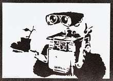 Carica l&#39;immagine nel visualizzatore di Gallery, Poster Wall-E Handmade Graffiti Street Art - Artwork