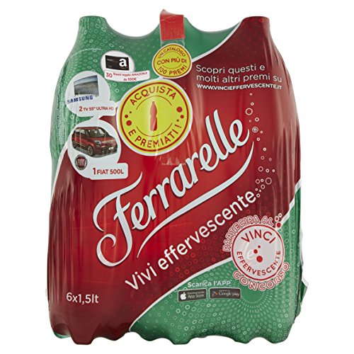 Ferrarelle Acqua Effervescente Naturale, 6 x 1.5 L - Ilgrandebazar