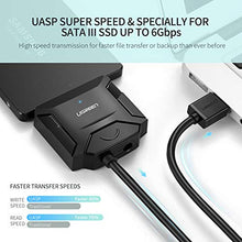 Carica l'immagine nel visualizzatore di Gallery, UGREEN Adattatore SATA USB 3.0 per SSD HDD 2.5’’3.5’’ 12TB con Alimentatore...