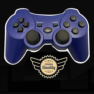 CFORWARD PS3 Controller, Wireless Bluetooth Gamepad Double Vibration Blu