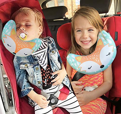 Cuscino Cervicale Da Viaggio Per Bambini E Adulti - Memory Foam, Con Maschera Occhi, Per Auto, Aereo, Ufficio - Foto 5