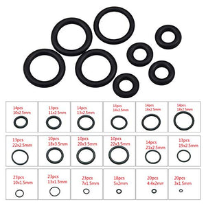 Set di 279 pezzi 18 misure kit assortimento O-ring in gomma,...