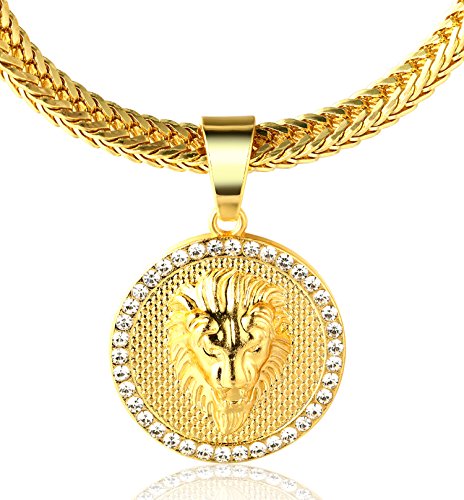 Halukakah ● Kings Landing ● 18K 18 Carati Placcato Oro Reale Leone Pendente... - Ilgrandebazar