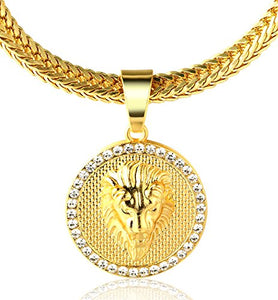 Halukakah ● Kings Landing ● 18K 18 Carati Placcato Oro Reale Leone Pendente... - Ilgrandebazar